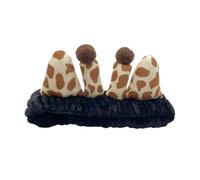 YUGSHNKFC Diademas elásticas unisex con forma de jirafa, para maquillaje, yoga, deportes, lavado de cara, para el cabello