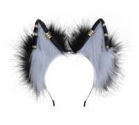 YUGSHNKFC Diademas realistas con orejas de lobo para carnaval, fiestas, entusiastas de películas, fiestas, juegos de rol, animes, maquillaje, diadema