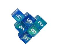 YUGSHNKFC Dices 16 Mm Colocados Coloridos Cubitos Seis Dados Seis Lados con Jugadores Número Bloque para Niños Matemáticas Enseñanza Juguete Educativo