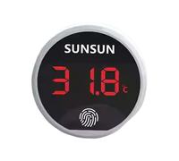 YUGSHNKFC Digital Thermometers for Aquariums Wireless LED Display Temperature Gauge for Bettas Turtles Tanks and Reptiles Habitats Digital Water Thermometers for Aquarium