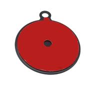 YUGSHNKFC Disco adhesivo para salpicadero de coche, 75 mm/95 mm, diseño redondo rojo para soporte de teléfono y bases de sistemas de navegación