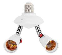 YUGSHNKFC E27 To E27 Splitter 2 In 1/3 In /4 In /5 In 360 Degree LED Bulbs Adjustable Rotatable Light Converter Socket Socket Converter LED Bulb Holder Adapter