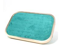 YUGSHNKFC Elegant Velvets - Bandeja de almacenamiento de joyas, soporte para colgantes, elegante caja de joyería apilable, vitrina para collar