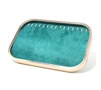 YUGSHNKFC Elegant Velvets - Bandeja de almacenamiento de joyas, soporte para colgantes, elegante caja de joyería apilable, vitrina para collar