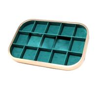 YUGSHNKFC Elegant Velvets - Bandeja de almacenamiento de joyas, soporte para colgantes, elegante caja de joyería apilable, vitrina para collar