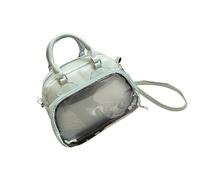 YUGSHNKFC Elegante bolso de mano de poliuretano espacioso con correa ajustable, bolso cruzado casual para mujeres y hombres, bolsa de anime de uso diario, Green, One Size