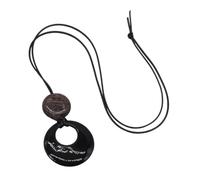 YUGSHNKFC Elegante colgante de piedra de aventurina natural en collar de cuerda de cuero, accesorio de joyería unisex para mujeres de moda, Materiales mixtos