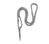YUGSHNKFC Elegante collar con colgante de serpiente con piedras preciosas verdes, perlas de imitación, cadena de cuello de longitud ajustable, accesorio de gargantilla, perlas de imitación