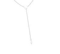 YUGSHNKFC Elegante collar de perlas con cadena de mariposa y corazón para mujer con delicados diseños de aleación y acabado resistente a las alergias, Metal