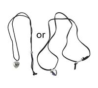 YUGSHNKFC Elegante collar en forma de corazón, simple y elegante, cadena de clavícula, llamativa gargantilla de cuerda de algodón, joyería de moda para mujer, Large, aleación de cuerda de algodón