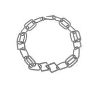 YUGSHNKFC Elegante collar unisex de cadena única con 17 cierres de metal, joyería para el cuello adecuado para el uso diario