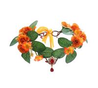 YUGSHNKFC Elegante diadema con forma de flor para niñas, Halloween, cosplay, hada, modelo, espectáculo, diadema