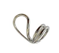 YUGSHNKFC Elegantes anillos abstractos de moda con textura de metal hueco para los amantes del arte y creadores de tendencias, presentan arte moderno, talla única, como se describe, como se describe