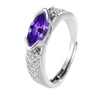 YUGSHNKFC Elegantes anillos geométricos de moissanitas con materiales de aleación resistentes para un mejor metabolismo y cómodos anillos de moda, talla única, como se describe, como se describe