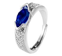 YUGSHNKFC Elegantes anillos geométricos de moissanitas con materiales de aleación resistentes para un mejor metabolismo y cómodos anillos de moda, talla única, como se describe, como se describe