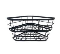YUGSHNKFC Estante de esquina pequeño triangular en capas, estante de baño de múltiples niveles, estante de mejoras para baño esencial