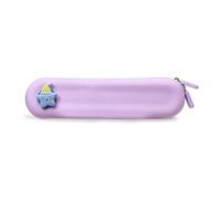 YUGSHNKFC Estuche multifuncional de silicona para lápices, bolsa de maquillaje, soporte para bolígrafos de dibujos animados, suministros de papelería, púrpura