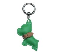 YUGSHNKFC French Dog PU Leather Keychain Lovely Designing Pendant Keyring Hanging Ornament for Car Key and Bags Portable Key Charm