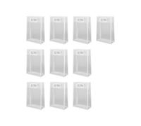 YUGSHNKFC Frosted PP Bag with Reinforced Handles for Heavy Duty Shopping and Outdoor Activity Large Capacity Plastic Gift Handbag Nonslip Handle Grocery Bag