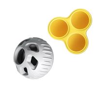 YUGSHNKFC Fuga De Perros Alimento Alimentos Congele Flyable Tratado Bola Entrenamiento para Masticación Silicona Pequeña A para La Limpieza Dientes Puzzle Resistente Juguete