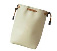YUGSHNKFC Funda suave para cámara con cordón, bolsa impermeable para cámara con correa ajustable, bolsa de almacenamiento para cámara, funda suave portátil, Blanco roto tamaño grande