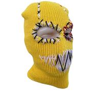 YUGSHNKFC Gorro de punto para Halloween, diseño de ladrón de dientes aterradores, para cosplay, fiesta de ladrón, sombreros de Halloween para mujer