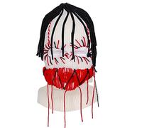 YUGSHNKFC Gorro de punto para Halloween, diseño de ladrón de dientes aterradores, para cosplay, fiesta de ladrón, sombreros de Halloween para mujer