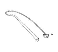 YUGSHNKFC Heart Urn Necklace for Pet Ashes - Cremation Memorial Jewelry Engravable Locket for Pet Loss Remembrance Cremation Necklace Women