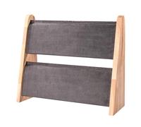 YUGSHNKFC Hecho a mano de madera resistente soporte de joyería de doble capa accesorios de joyería para el hogar y la decoración de negocios para el uso diario