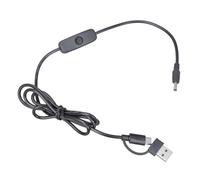 YUGSHNKFC Interfaces USB Tipo C a 3 5x1 35 MmCC Cable De Cargador Cable De Alimentación De 5 V para Luces Nocturnas Altavoces Cámaras De Seguridad