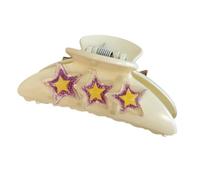 YUGSHNKFC Internet - Pinza para el pelo con forma de estrella para tomar fotos con forma de estrella, para mujeres, adolescentes, coleta alta