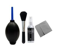 YUGSHNKFC Juego de 4 piezas de limpiador de pantalla para laptop, teléfono, almohadilla, monitor de gafas, paño de limpieza con spray + cepillo + paño de limpieza de aire