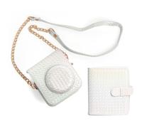 YUGSHNKFC Juego de funda para cámara y álbum con diseño moderno y protector para guardar cada momento, Symphony White