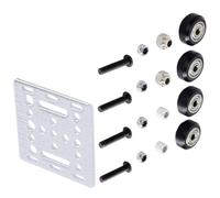 YUGSHNKFC Juego De Ruedas con Placa Pórtico En V para Configuración Flexible Impresoras Y Maquinaria Base Extrusión Aluminio Ranura 2020 V Ruedas Impresoras