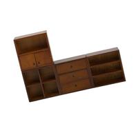 YUGSHNKFC Madera Natural 1/12 Casas Muñecas Gabinete Lateral Muebles Gabinete Exhibición para Aficionados A Los Modelos Decoración del Proyecto Manualidades