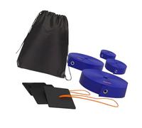 YUGSHNKFC Marcador profesional para canchas de voleibol al aire libre, línea de límites regulables con anclajes de arena, bolsa de red, tamaño oficial, resistente a la intemperie