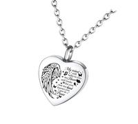 YUGSHNKFC Memorial Cremation Urn Jewelry Pet Ashes Necklace Creative Pet Urn Memorial