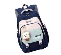 YUGSHNKFC Mochila escolar para libros, mochila ligera de viaje, portátil, elegante, casual, simple, bonita bolsa de viaje, Blue, One Size
