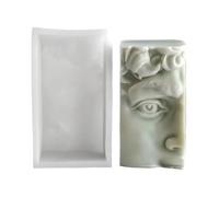 YUGSHNKFC Moldes De Silicona para Escultura De Rostro Humano Hacer Velas Jabón Chocolate Molde Multiusos Decoración del Hogar Moldes Velas Faciales