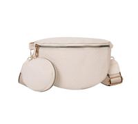 YUGSHNKFC Monedero para mujer, riñonera, cruzado, para viajes, caminar, correr, senderismo, ciclismo, ajustable, White, Bolsa de hombro