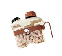 YUGSHNKFC Novelty Pitcher Shape Pet Food Containers Large Capacity Sealing Lid Anti Spill Light Weight for Daily Use Traveling Travel Friendly Pet Food Containers