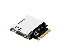 YUGSHNKFC PCIE4.0 a Card to NVME Interfaces Converters Highly Speed Data Transfer Tool Metal Body Construction CF Adapter