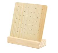 YUGSHNKFC Pendientes de madera y soporte para pendientes, almacenamiento de joyas, expositor con múltiples opciones para colgar accesorios