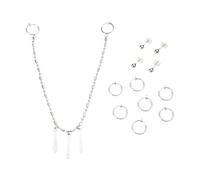 YUGSHNKFC Pendientes únicos y modernos de Miyamura Izumi, cadenas de labios, accesorios de joyería para cosplay, anime Horimiya