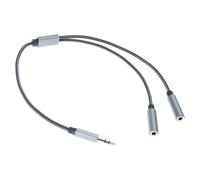 YUGSHNKFC Plugs & Play Cable Divisor De Sonido Y Micrófono 3 5 Mm Adaptador Auriculares para Chat Voz Claro Y Experiencia Juego Inmersiva Cable Divisor Micrófonos