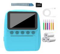 YUGSHNKFC Portable Children Camera Instantly 3Inch Clear Display Rechargeable Battery Safe ABS Shell Gift For Boy Girl Kids Instantly Print