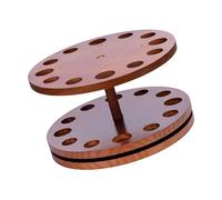 YUGSHNKFC Poses Pesca Madera Racks Piso Almacenamiento 12 Slot Redondeo Caña Pesca Redonda Spacial Organizadores Almacenamiento Almacenamiento Fácil Usar Accesorios Pesca Fácil