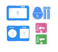 YUGSHNKFC Protector de pantalla de lente de alta transmitancia, accesorio para Action 5 profesional, película de pantalla y calcomanías de guía, sesiones de fotos al aire libre, kit de mejora de lente