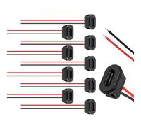 YUGSHNKFC Puertos LED Tipo C Conector De Carga Ovalado Construcción De PVC Conexión Segura con Alimentación Estable para Electrónica Conector Tipo C