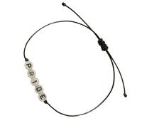 YUGSHNKFC Pulseras de cuerda ajustable con cordón tejido, joyería de la amistad, pulsera de cuentas para mujeres y niñas, Acrílico, como se describe